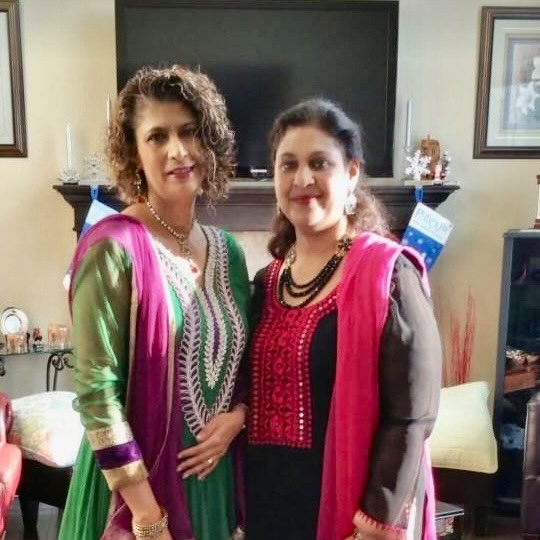 two-sisters standing together 